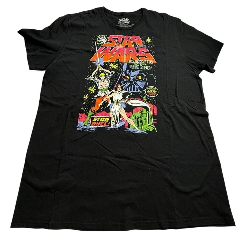 Star Wars Luke Skywalker Darth Vader Graphic T-Shirt 2XL